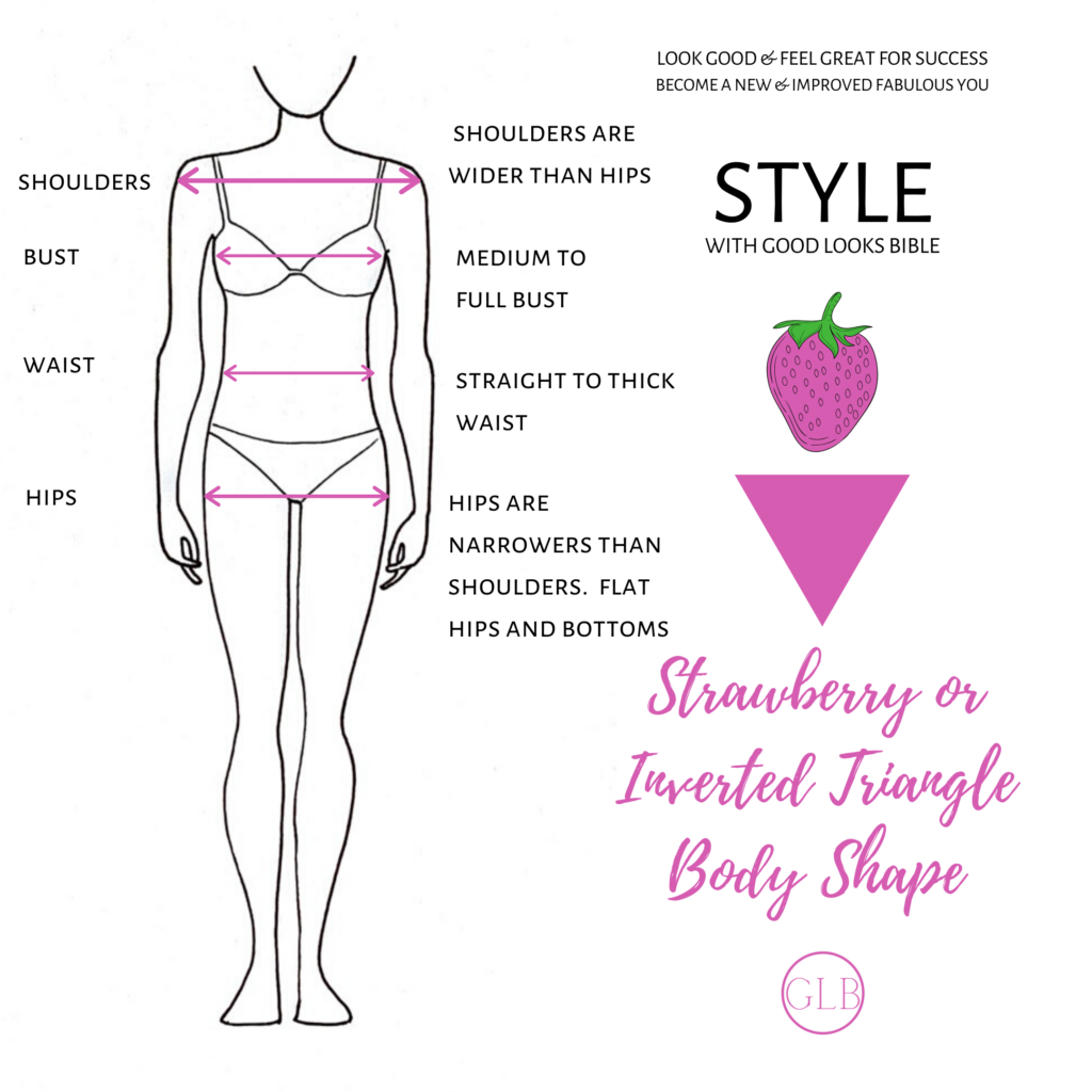 strawberry inverted trianglw body shape/type